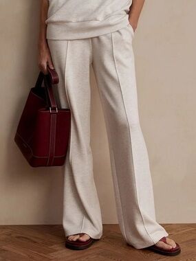 Varley The Wide Leg Pant 28" Ivory Marl